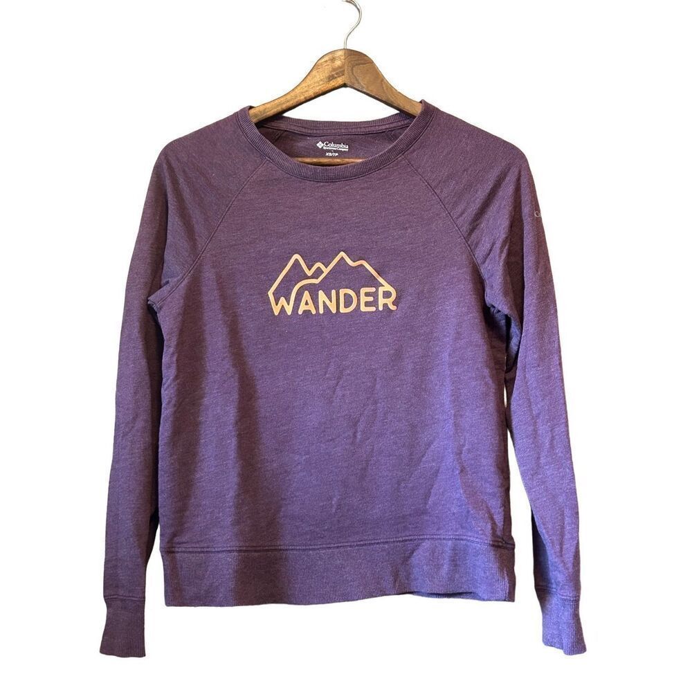 Columbia Purple Pullover Long Sleeve Activewear Top Athletic Outdoors